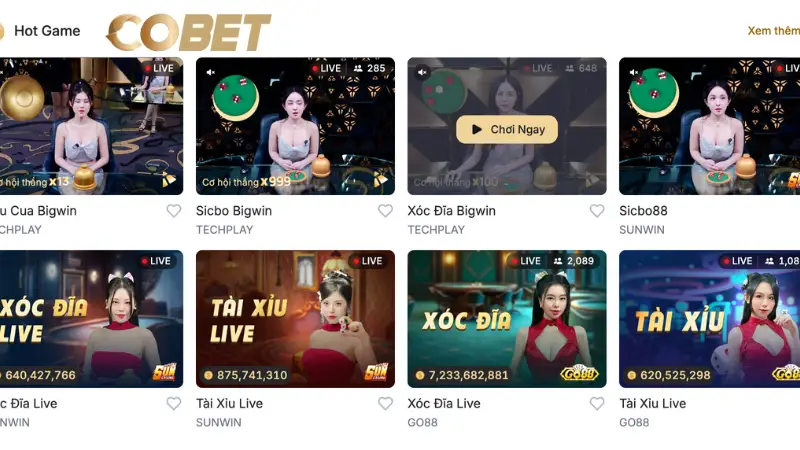 Sảnh live casino tại Cobet có gì đặc biệt?